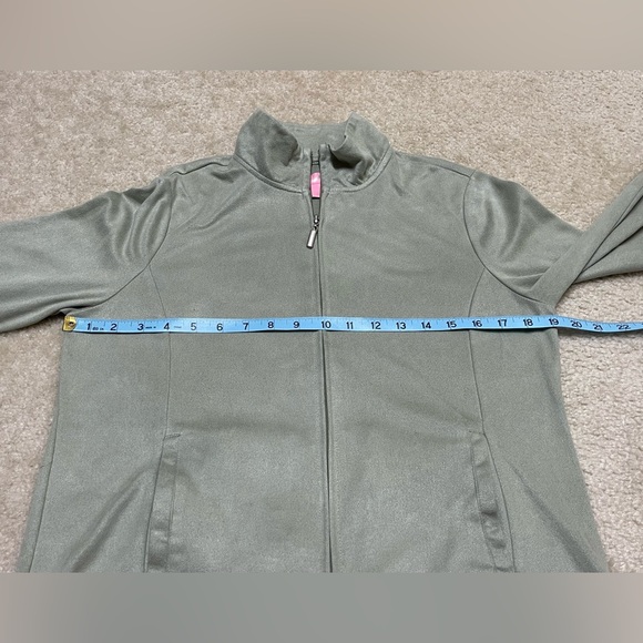 Tickled Pink - Green Zip Up Jacket - Very Soft - Size: Small - Picture 5 of 6
